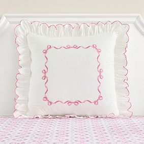LoveShackFancy Bows Border Euro Pillow Cover