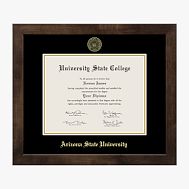 College Diploma Frame - Mocha Walnut