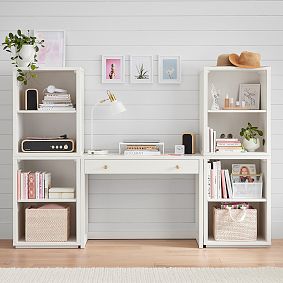 Keaton Writing Desk &amp; Bookcase Super Set (84&quot;)