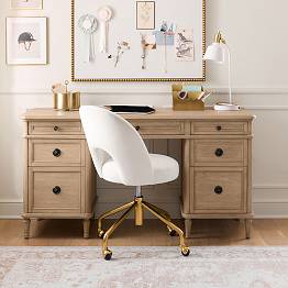 Colette Smart Storage Desk (58")