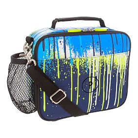 Gear-Up Drip Painting Blue Glow-in-the-Dark  Lunch Boxes
