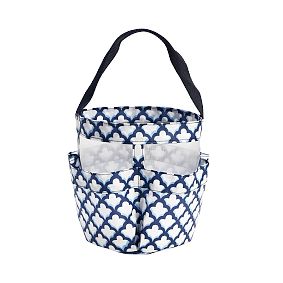 Roller Rabbit Jena Trellis Shower Caddy &amp; Bath Wrap Set