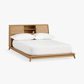 west elm x pbt Mid-Century Headboard Storage Platform Bed - Thumbnail 4