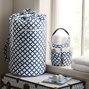 Roller Rabbit Jena Trellis Shower Caddy &amp; Laundry Bag Set