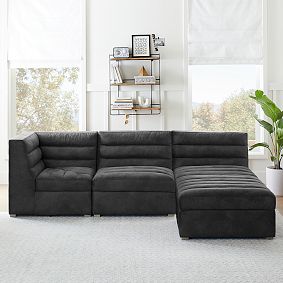 Hudson L-Shaped Sectional Set with Storage (96")