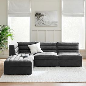 Hudson L-Shaped Sectional Set with Storage (96")