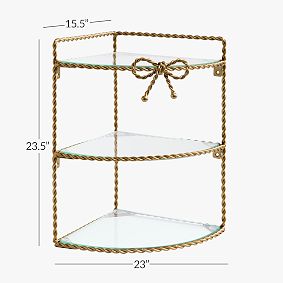 Forget-Me-Knot Corner Shelf (16"x24")