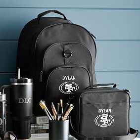 Gear-Up Personalized NFL Team Backpack &amp; Cold Pack Lunch Bundle