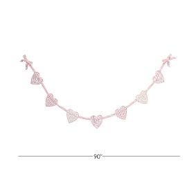 LoveShackFancy Printed Heart Garland (92")