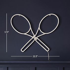Tennis Racket Neon Wall Light (22.5")
