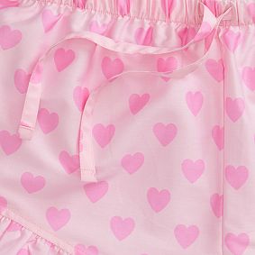 Stoney Clover Lane Pop Heart Sateen Short Pajama Set