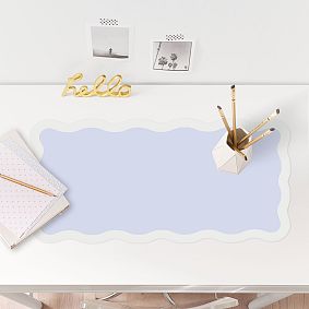 Personalized Scallop Desk Mat (25"x13")