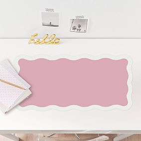 Personalized Scallop Desk Mat (25"x13")