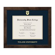 Tulane University Diploma Frame - Mocha