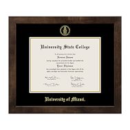 University of Miami Diploma Frame - Mocha