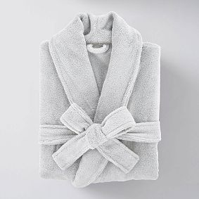 Open Box: Quick Dry Organic Bath Robe, X-Small/Small - Gray Mist