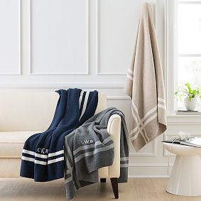 Blake Border Knit Throw