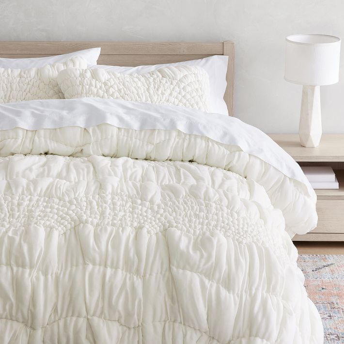 Parure De Draps Pottery Barn Teen En Coton-lin, Twin/Twin XL, Couleur Crème, Neuve
