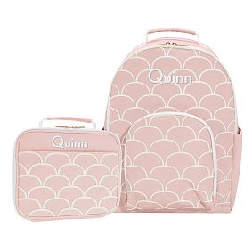 Gear-Up Chenille Scallop Backpack &amp; Cold Pack Lunch Box Bundle