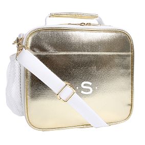 Gear-Up Metallic Gold Cold Pack Lunch Box