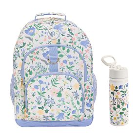 Gear-Up Rifle Paper Co. Bramble Fields Cream Backpack &amp; Water Bottle Bundle