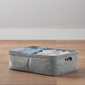 Gray Felt Bin