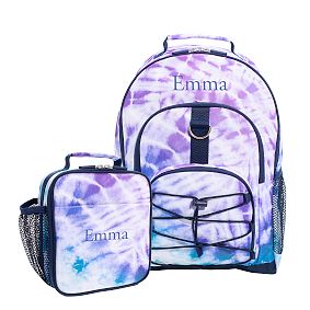 Purple Navy Laguna Tie-Dye Backpack &amp; Lunch Box Bundle