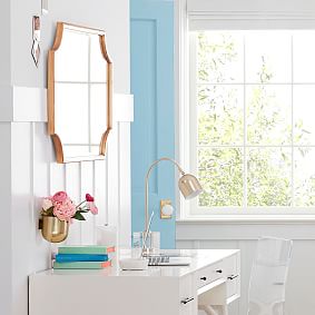 Scallop Gold Leaf Mirror