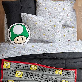 Super Mario&#8482; Question Mark Block Knitted Throw