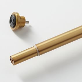 Tension Curtain Rod - Brass