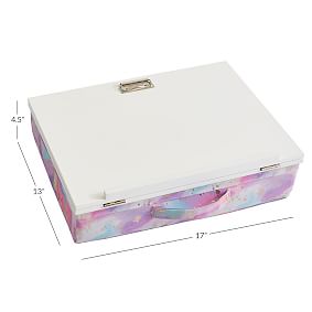 Adjustable Lapdesk - Colour Flow Metallic Watercolour Tie-Dye