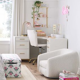 Ombre Pink Glass Desk Lamp