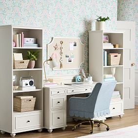 Chelsea Smart Storage Desk &amp; Bookcase Set (106.5")