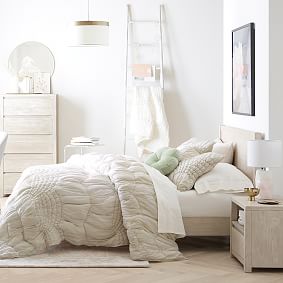 Cream Puff Microfibre Quilt - Ivory