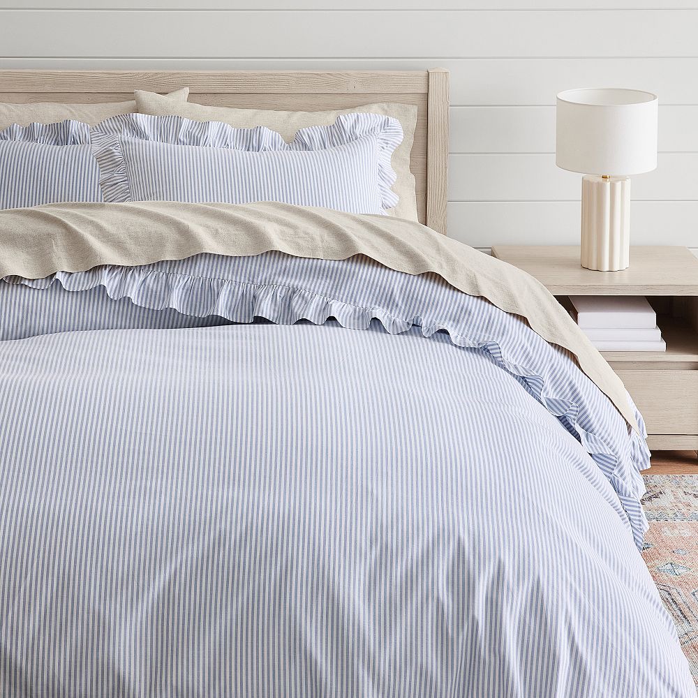 Ruffle Stripe Duvet Cover