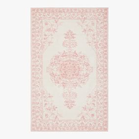 Monique Lhuillier Wool Viscose Carved Rug - Blush