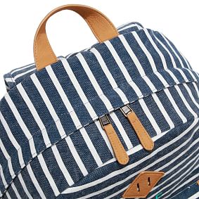 Northfield Navy Stripe Recycled Backpacks