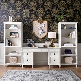 Colette Smart Storage Desk &amp; Bookshelf Set