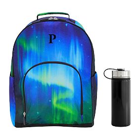 Gear-Up Aurora Blue Backpack &amp; Water Bottle Bundle