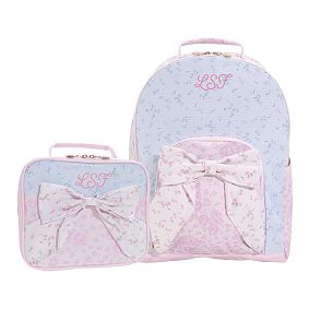 Gear-Up LoveShackFancy Prairie Bow Backpack &amp; Cold Pack Lunch Box Bundle, Set of 2
