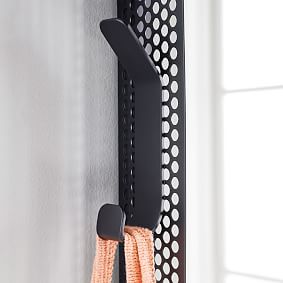 Metal Grid Functional Over-the-Door Mirror