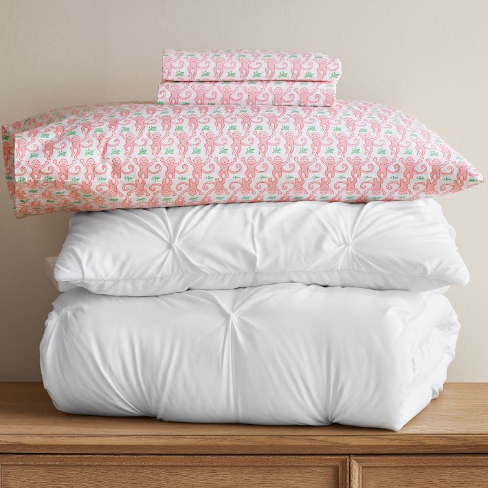 Microfiber Pintuck Comforter & Roller Rabbit Set | Pottery Barn Teen