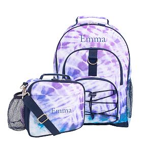 Purple Navy Laguna Tie-Dye Backpack &amp; Cold Pack Lunch Bundle