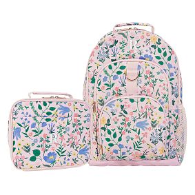 Rifle Paper Co. Bramble Fields Pink Backpack &amp; Cold Pack Lunch Bundle