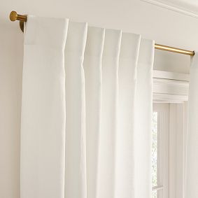 Belgian Linen Ruffle Light-Filtering Curtain