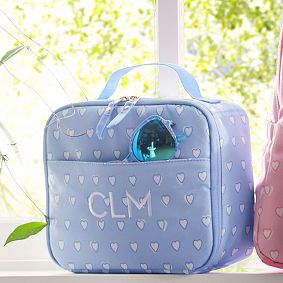 Colby Roller Rabbit Blue Hearts Cold Pack Lunch Box