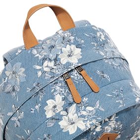 Northfield Light Blue Camilla Floral Recycled Backpacks
