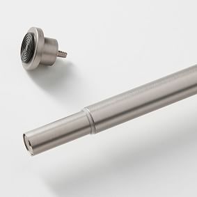 Pewter Tension Curtain Rod