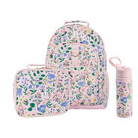 Rifle Paper Co. Bramble Fields Pink Backpack &amp; Cold Pack Lunch Bundle, Set of 3