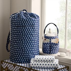 Roller Rabbit Heart Bath &amp; Laundry Set